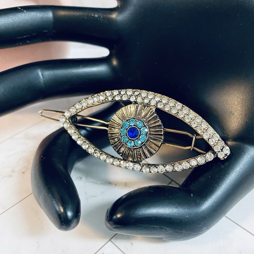 Vintage Evil Eye Hair Clip, Evil Eye Hair Accessories